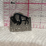Manitoba Bison Logo  Lapel Pin