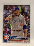 #266 Jon Lester Chicago Cubs 2018 Topps Series One  Baseball Card MLB