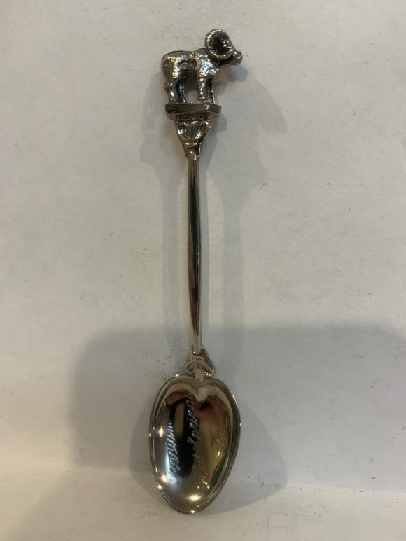 Radium Hot Springs BC Canada Bighorn Sheep Souvenir Spoon