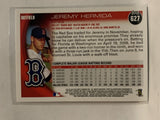 #627 Jeremy Hermida Boston Red Sox 2010 Topps Baseball Card