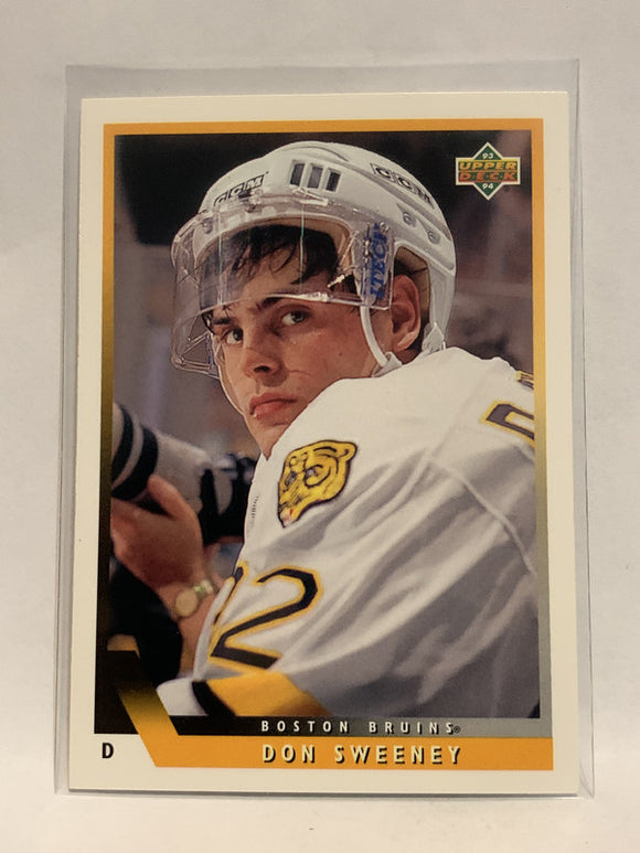 #101 Don Sweeney Boston Bruins 1993-94 Upper Deck Hockey Card  NHL