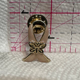 Pink Ribbon Butterfly  Lapel Pin