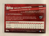 #289 Brian Goodwin Rookie Washington Nationals 2017 Topps Series One Baseball Card