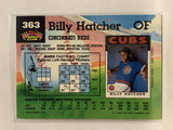 #363 Billy Hatcher Cincinnati Reds 1992 Topps Stadium Club Baseball Card