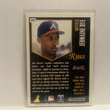#191 Jermaine Dye Atlanta Braves 1996 Pinnacle Summit Baseball Card HK