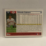 #15 Orlando Cabera Boston Red Sox 2004 Topps Baseball Card HK