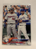 #262 Potent Pair Miggy & Hos 2018 Topps Series One  Baseball Card MLB
