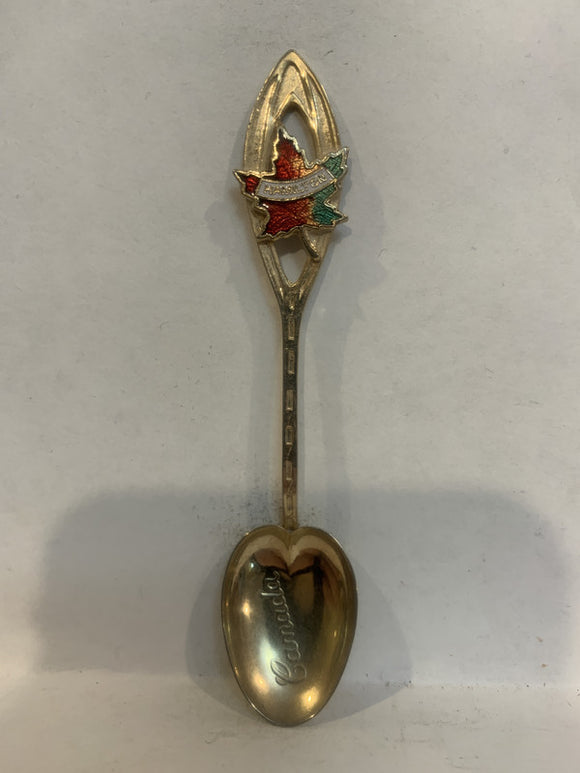 Hamilton Ontario Canada Maple Leaf Souvenir Spoon