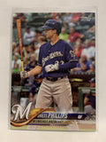 #202 Brett Phillips Milwaukee Brewers 2018 Topps Series One  Baseball Card MLB