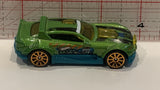 Green Rally Cat DTX15 Hot Wheels Toy Diecast Car