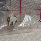 White Tooth  Lapel Pin