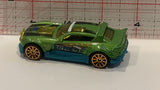 Green Rally Cat DTX15 Hot Wheels Toy Diecast Car