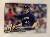 #214 Corey Knebel Milwaukee Brewers 2018 Topps Series One  Baseball Card MLB