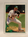 #632 Daric Barton Oakland Athletics 2010 Topps Baseball Card