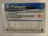 #214 Corey Knebel Milwaukee Brewers 2018 Topps Series One  Baseball Card MLB