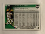 #632 Daric Barton Oakland Athletics 2010 Topps Baseball Card
