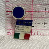 Federazione Italiena Givoco Calcio Logo  Lapel Pin