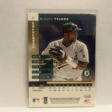 #37 Miguel Tejada Oakland Athletics 2002 Donruss Leaf Baseball Card HL