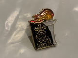 Olympic Torch Calgary 1988 Winter Olympics Lapel Hat Pin CH