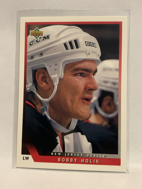 #218 Booby Holik New Jersey Devils 1993-94 Upper Deck Hockey Card  NHL