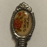 To Mother with Love Rose Flowers Collectable Souvenir Spoon CW