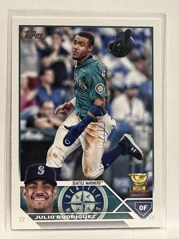 #330 Julio Rodriguez All Star Rookie Seattle Mariners 2023 Topps Series One Baseball Card