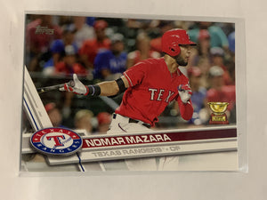 #233 Nomar Mazara All Star Rookie Texas Rangers 2017 Topps Series One Baseball Card