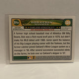 #124 Bob Geren Manager Oakland Athletics 2008 Topps Baseball Card HL