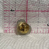 Red White Checkered Heart  Lapel Pin