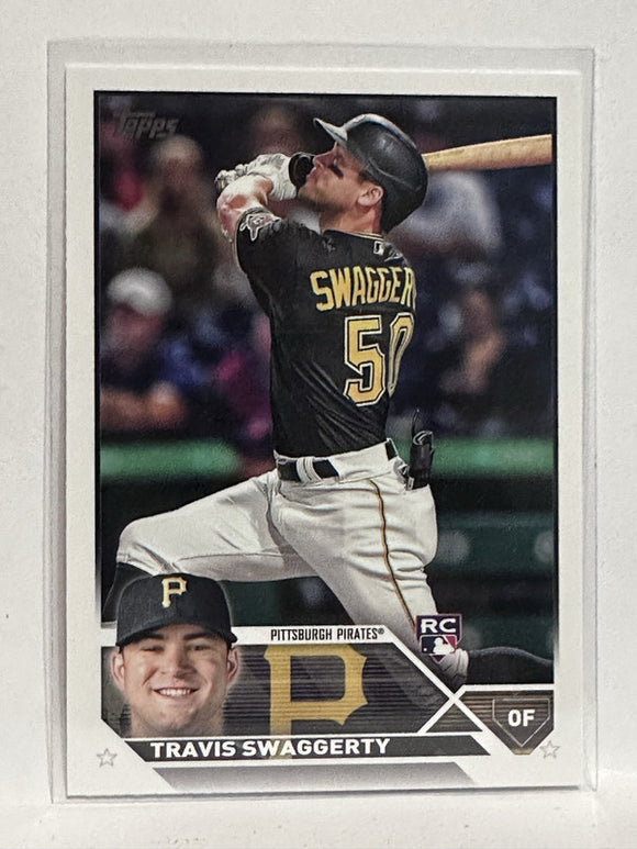 #67 Travis Swaggerty Rookie Pittsburgh Pirates 2023 Topps Series One Baseball Card