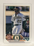 #296 Cristian Pache Oakland Athletics 2023 Topps Series One Baseball Card