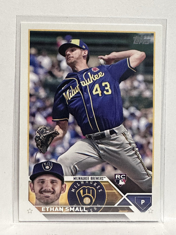 #87 Ethan Small Rookie Milwaukee Brewers 2023 Topps Series One Baseball Card