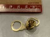 Handcuffs Lapel Hat Pin CH