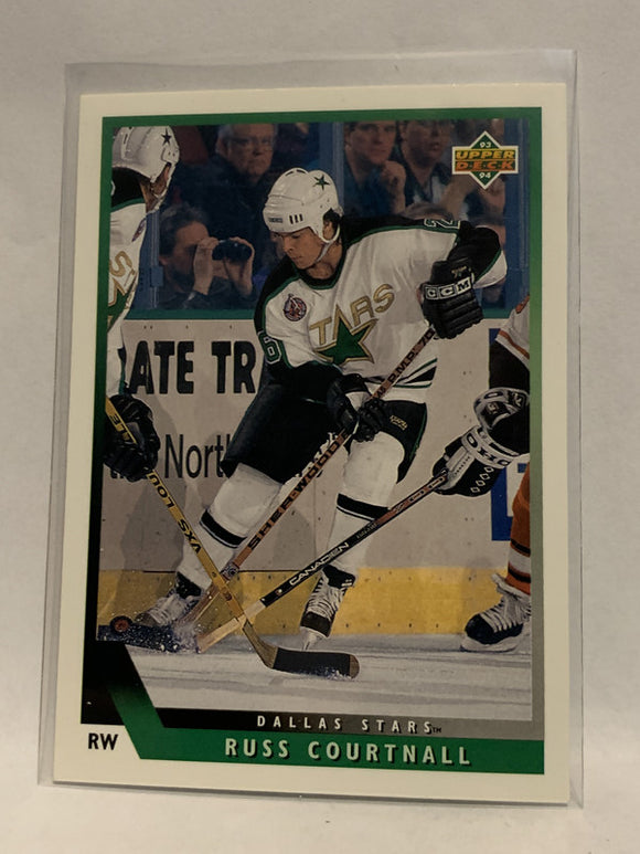 #32 Russ Courtnall Dallas Stars 1993-94 Upper Deck Hockey Card  NHL