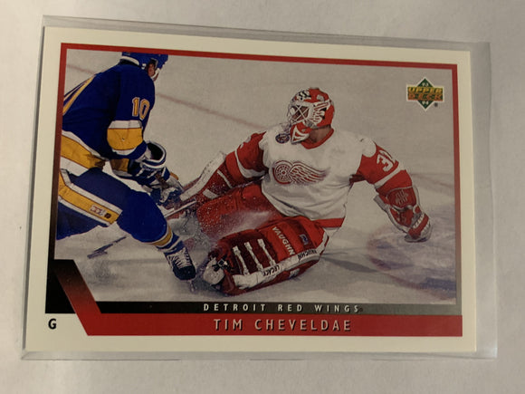 #9 Tim Cheveldae Detroit Red Wings 1993-94 Upper Deck Hockey Card  NHL