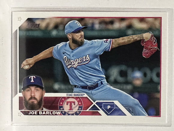 #139 Joe Barlow Texas Rangers 2023 Topps Series One Baseball Card