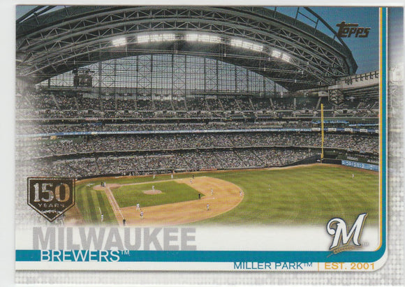 #79 Milwaukee Brewers Team Card 2019 Topps Baseball Series 1