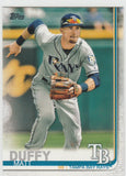 #185 Matt Duffy Tampa Bay Rays 2019 Topps Baseball Series 1