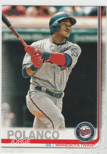 #69 Jorge Polanco Minnesota Twins 2019 Topps Baseball Series 1