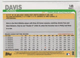 #149 Khris Davis Oakland Athletics 2019 Topps Baseball Series 1