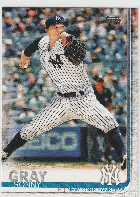#285 Sonny Gray New York Yankees 2019 Topps Baseball Series 1