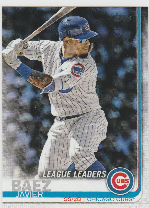 #90 Javier Baez Chicago Cubs 2019 Topps Baseball Series 1