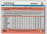 #39 Richard Urena 0533/2019 Toronto Blue Jays Gold 2019 Topps Baseball Series 1