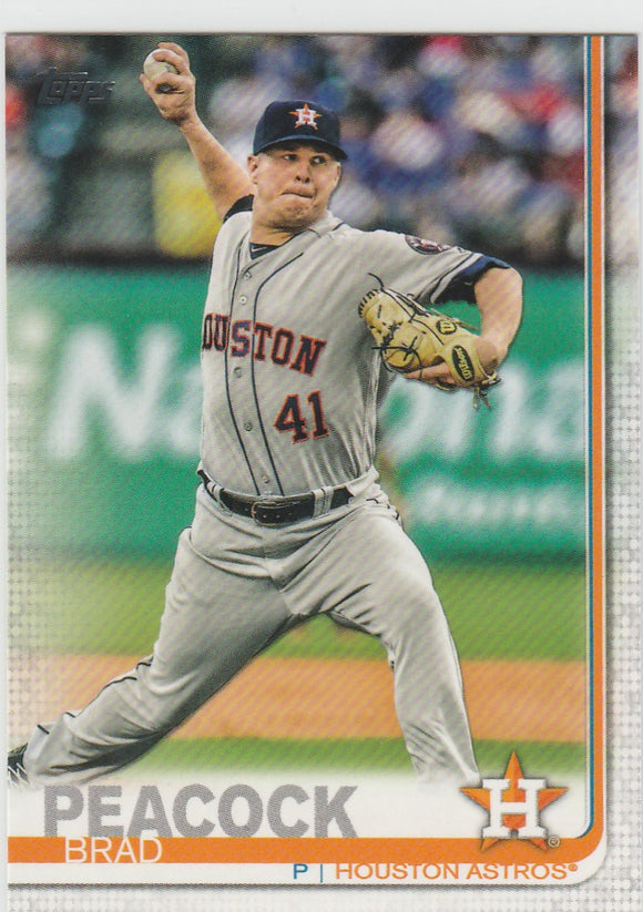 #136 Brad Peacock Houston Astros 2019 Topps Baseball Series 1