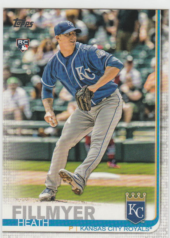 #326 Heath Fillmyer Kansas City Royals RC 2019 Topps Baseball Series 1