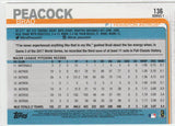 #136 Brad Peacock Houston Astros 2019 Topps Baseball Series 1
