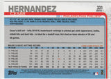 #331 Cesar Hernandez Philadelphia Phillies 2019 Topps Series 1 Baseball
