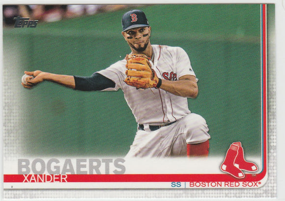 #167 Xander Bogaerts Boston Red Sox 2019 Topps Series 1 Baseball