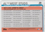 #266 Al West Studs American League 2019 Topps Series 1 Baseball
