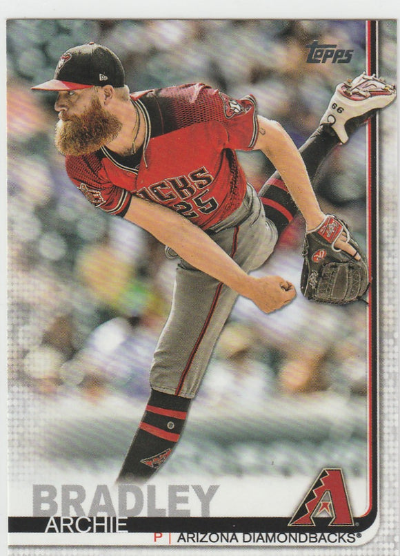 #182 Archie Bradley Arizona Diamondbacks 2019 Topps Series 1 Baseball